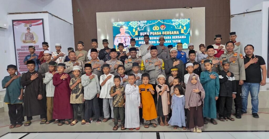 Polres Morowali Utara Gelar Buka puasa bersama Insan Pers dan Santuni Anak Yatim