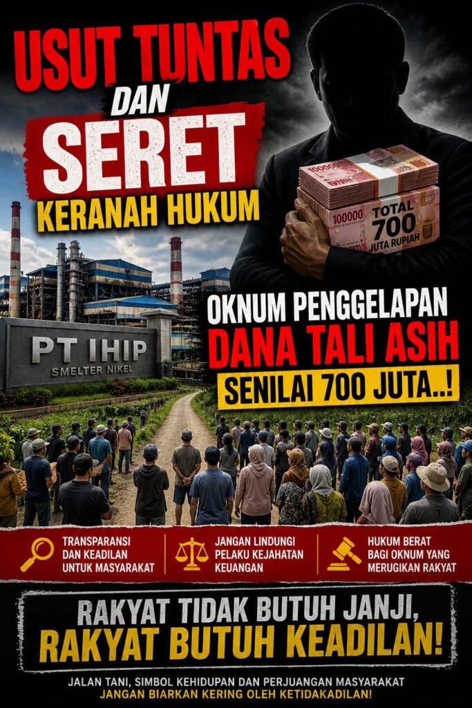 Kasus Tali Asih Topogaro: Laskar Merah Putih Morowali Desak Penetapan Tersangka, Polisi Sudah Periksa 8 Saksi