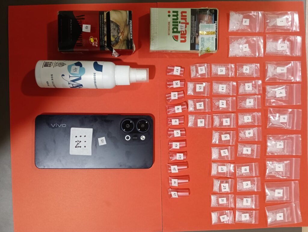 Polres Morowali Tangkap Pengedar Sabu di Bahodopi, 35 Saset Barang Bukti Disita
