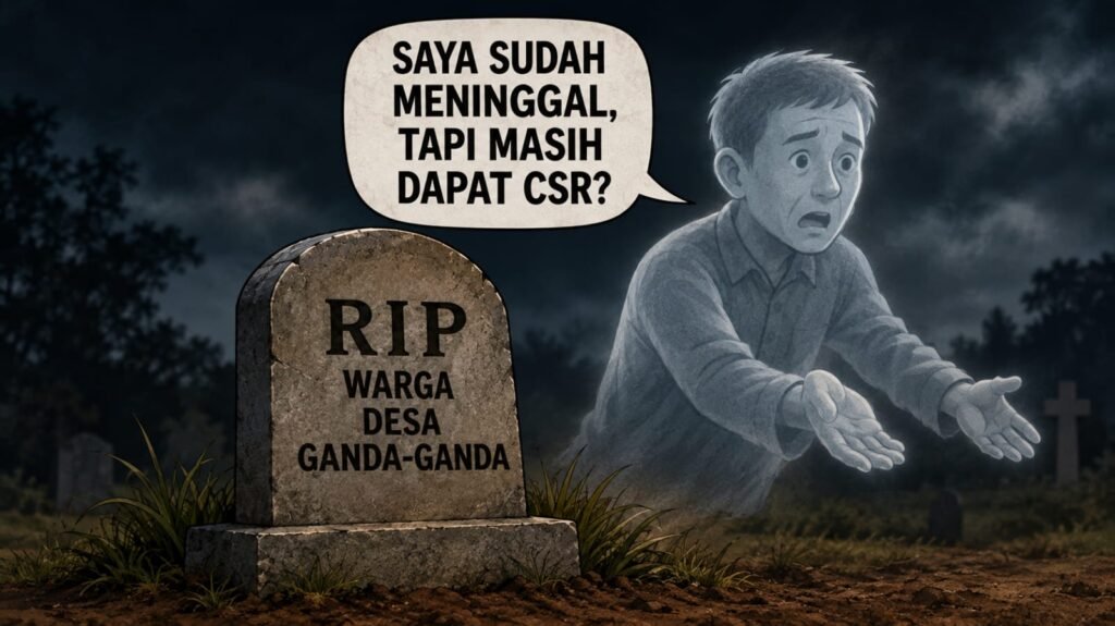 Sampai Hati, orang sudah meninggal dimasukan dalam penerima dana CSR Ganda-ganda